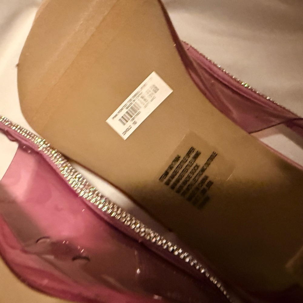 Torrid Burgundy Slingback Heels with Rhinestone Detail (10 wide) - Picture 5 of 9